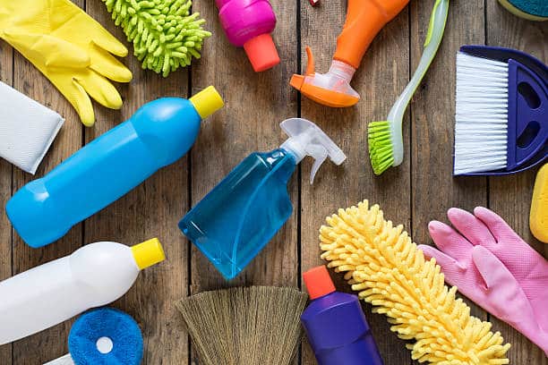 Cleaning supplies and materials