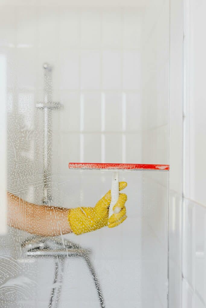 Cleaning Shower Glass