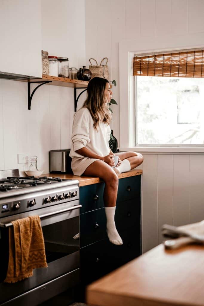 Sitting Beside the Oven